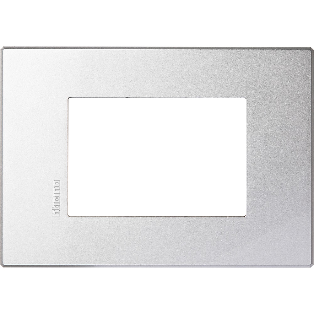Placca Axolute Air 3 moduli metallo incasso elettrico