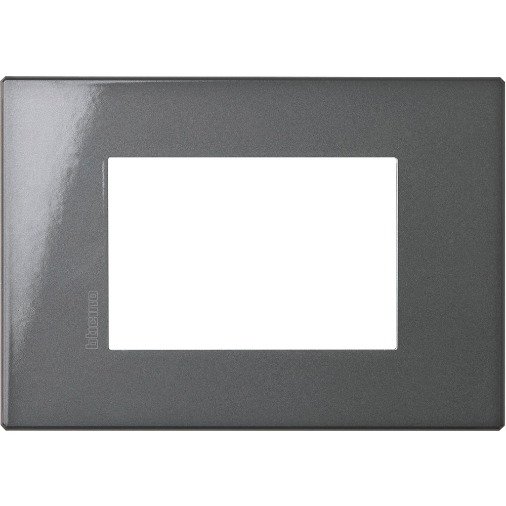 Placca incasso 3 moduli antracite Axolute Air residenziale