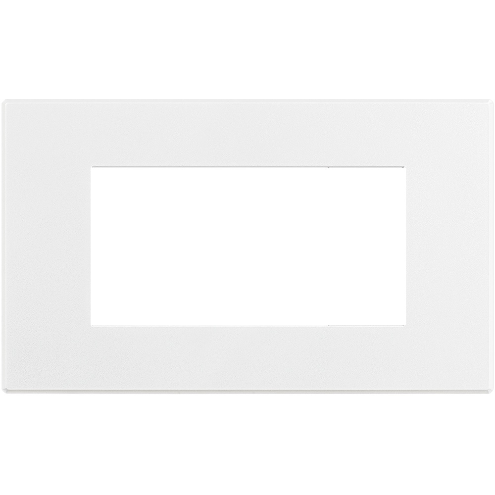 Placca Axolute Air 4 moduli bianco opaco incasso interno