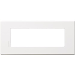 Placca Axolute Air 6 moduli bianco opaco incasso residenziale