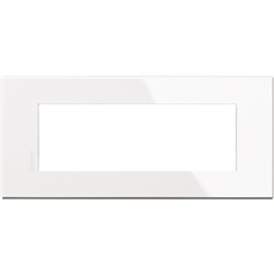 Placca Axolute Air 6 moduli bianco incasso residenziale