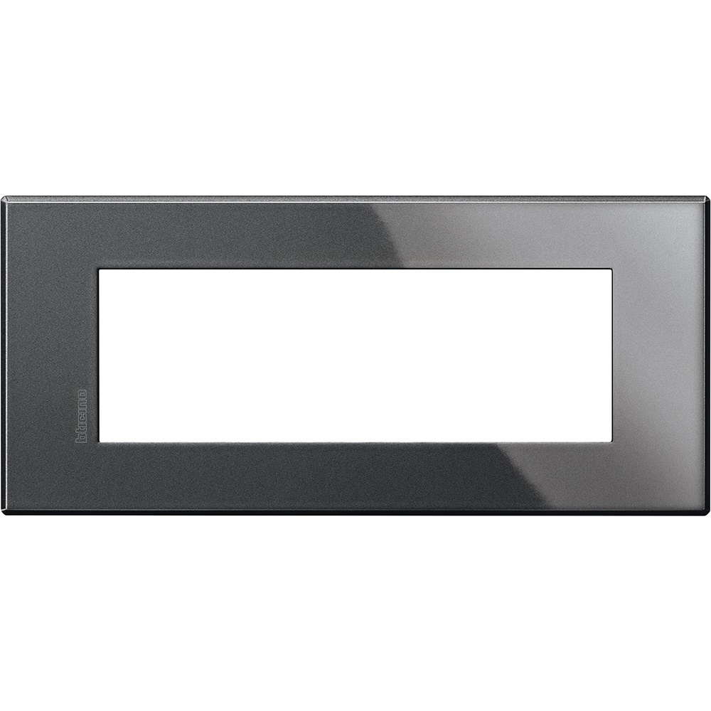 Placca Axolute Air 6 moduli antracite incasso elettrico
