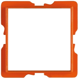 Supporto Axolute 71x71 resina acciaio inox 2 moduli per installazioni elettriche