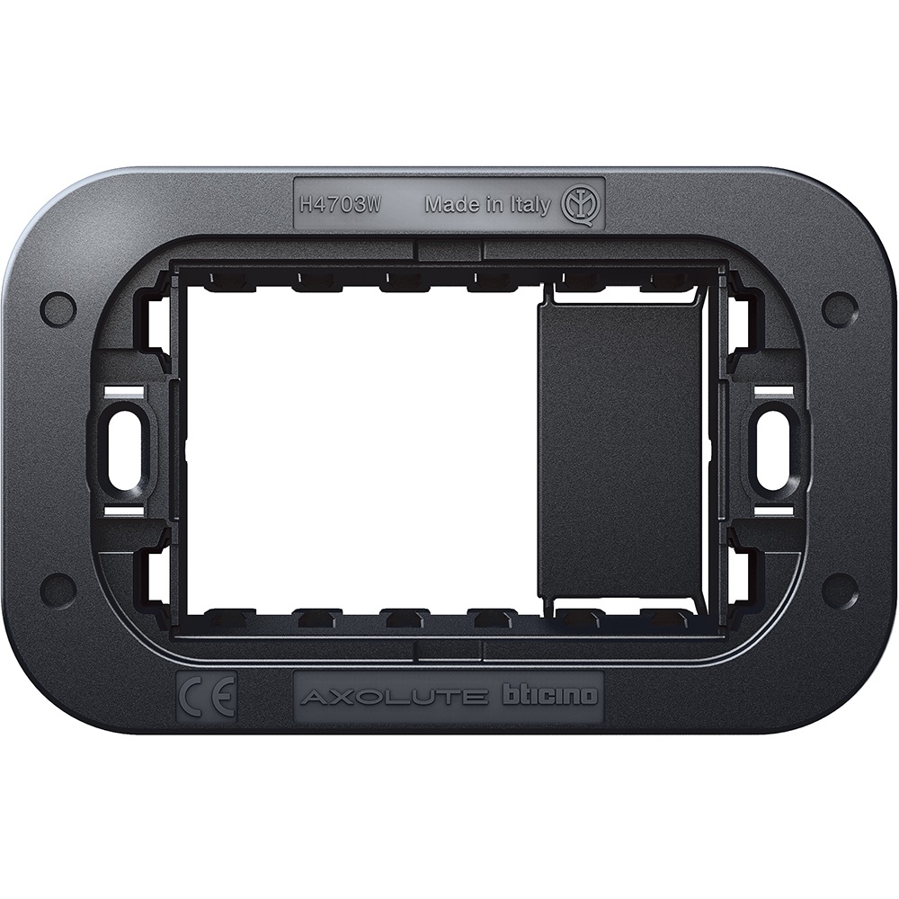 Supporto Axolute Air 3 moduli fissaggio viti per installazione incasso elettrica