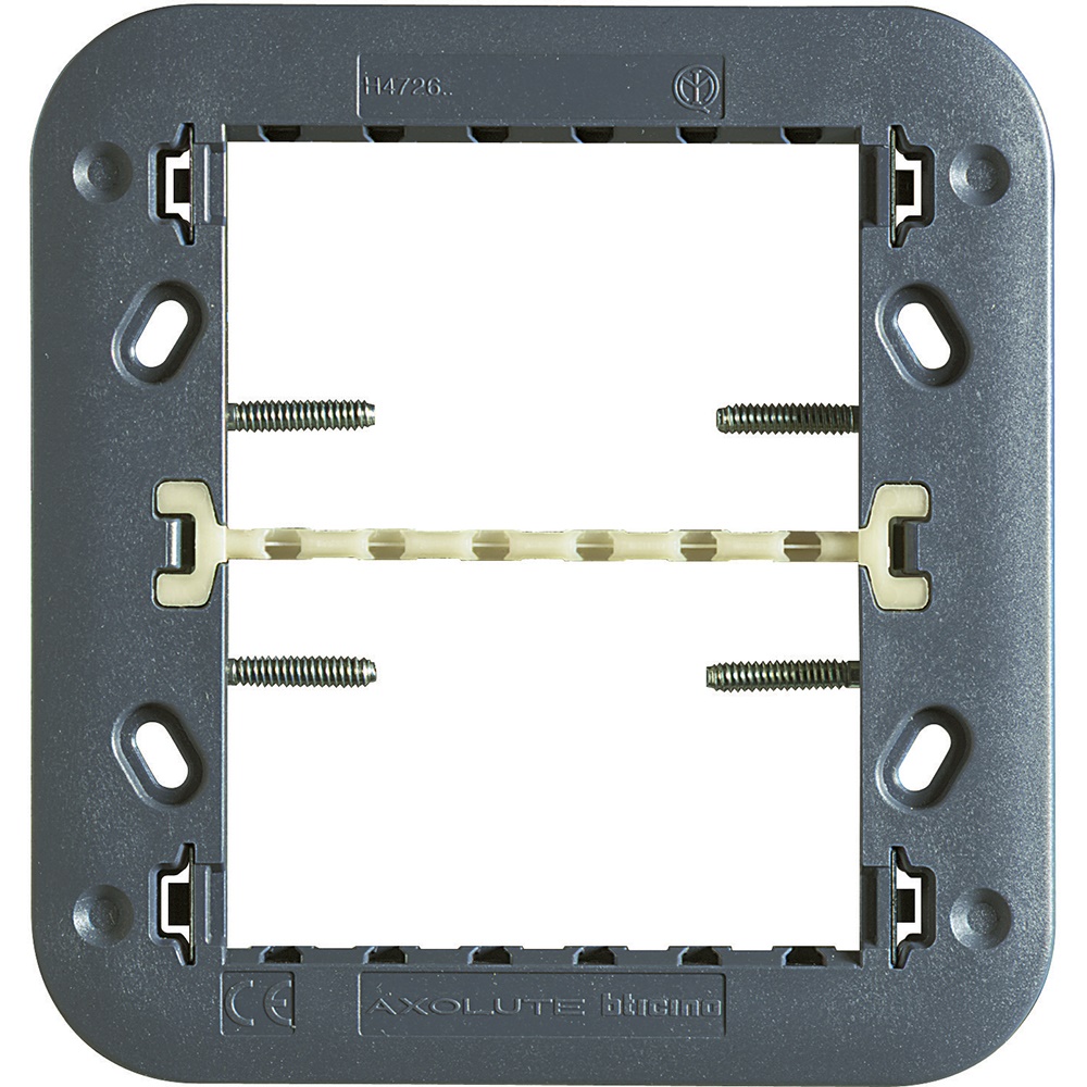 Supporto modulare Axolute 3+3 moduli resina vetro per impianti elettrici incasso