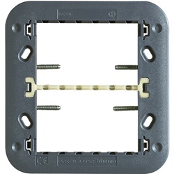 Supporto modulare Axolute 3+3 moduli resina vetro per impianti elettrici incasso