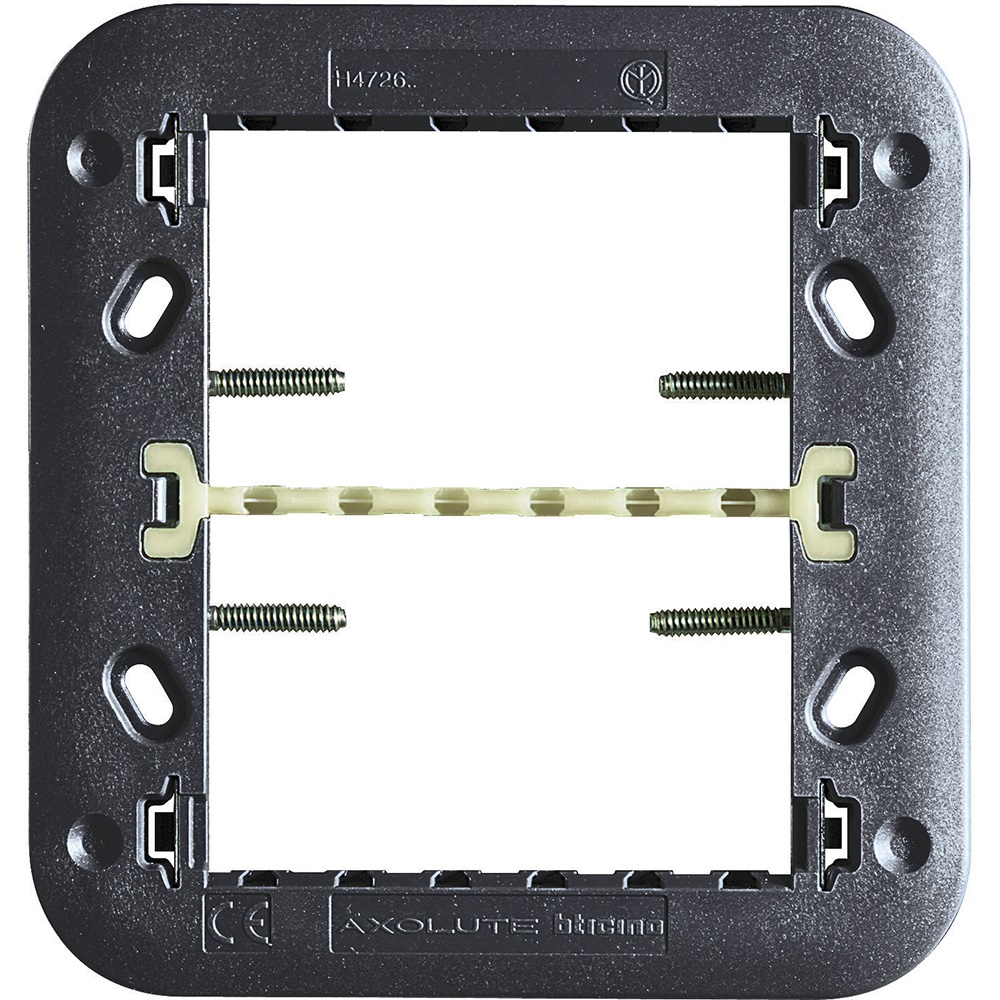 Supporto Axolute Air 3+3 moduli fissaggio viti per placche elettriche