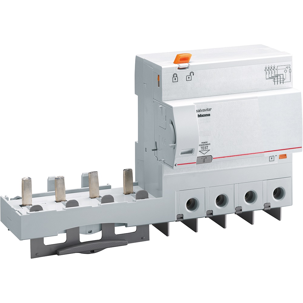 Modulo differenziale AC 4 poli 125A 30mA protezione impianti elettrici residenziali industriali