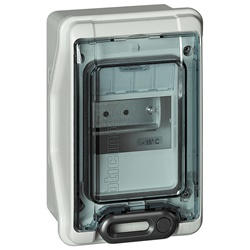 Centralino da parete 6 moduli DIN IP65 polistirene antiurto per impianti elettrici residenziali e industriali