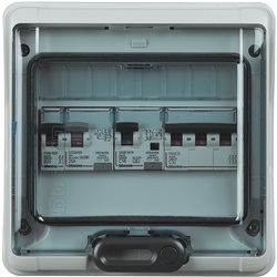 Centralino modulare IP65 8 moduli DIN polistirene antiurto per installazioni elettriche residenziali e industriali