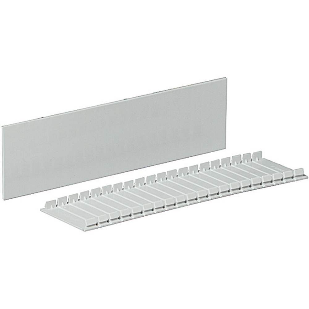 Stecca da 20 moduli falso polo 9mm per barra DIN gestione collegamenti elettrici professionale