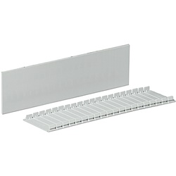 Stecca da 20 moduli falso polo 9mm per barra DIN gestione collegamenti elettrici professionale