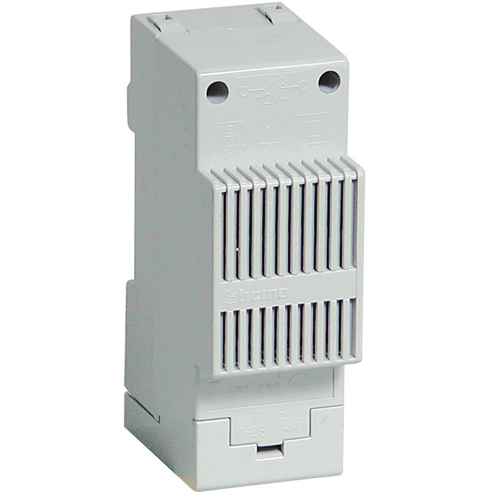 Suoneria elettrica con trasformatore 220/12V montaggio su guida DIN per impianti civili e industriali