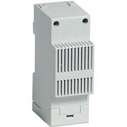 Suoneria elettrica con trasformatore 220/12V montaggio su guida DIN per impianti civili e industriali