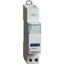 Spia LED singola blu 110-400V AC modulo DIN 1 unità per segnalazione elettrica