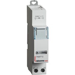 Indicatore LED trasparente singolo 12/48V montaggio guida DIN segnalazione impianti industriali e civili