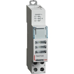 Tripla LED trasparente 230/400V AC modulo DIN segnalazione elettrica residenziale industriale