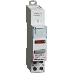 Interruttore 1NC con LED rosso 12-48V 20A modulo DIN per controllo elettrico