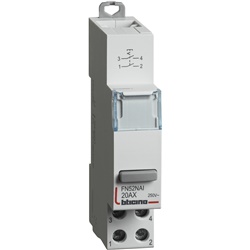 Interruttore 2NA 20A 250V 1 modulo DIN per impianti elettrici residenziali e industriali