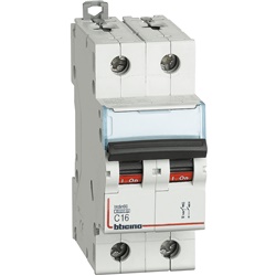 Interruttore magnetotermico 1P+N curva C 16A protezione impianti elettrici domestici e industriali
