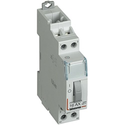 Relè passo-passo 2NO 16A 230Vac montaggio su guida DIN comando elettrico civile e industriale