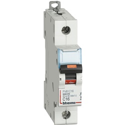 Interruttore magnetotermico 1P curva C 16A 25kA per impianti residenziali e commerciali