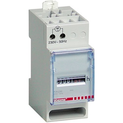 Contaore elettrico 5+2 cifre 230V montaggio su guida DIN per impianti e macchinari