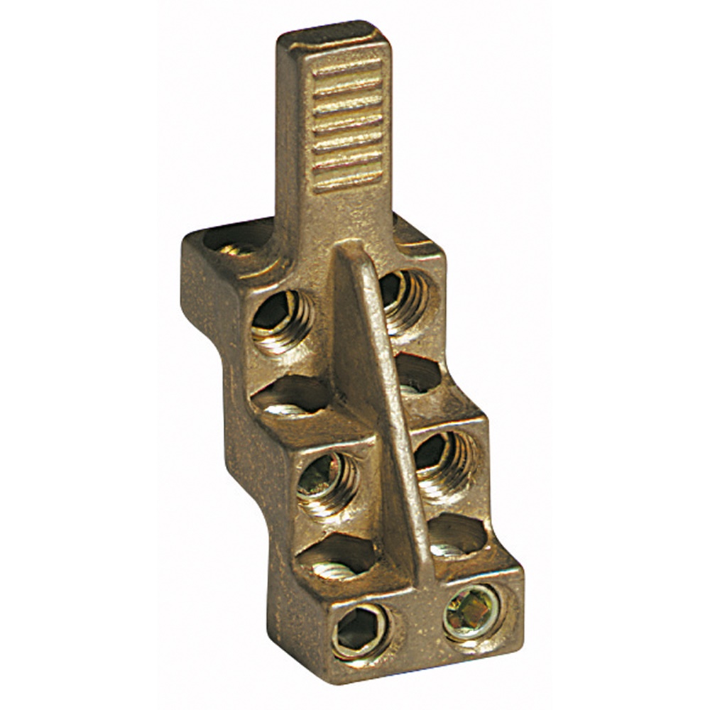 Morsetto entra/esci per limitatori sovratensione modulari BTIF10/M1 con singolo polo e sei uscite, compatibile conduttori filo sottile, massicci e multifilari, per installazioni elettriche professionali
