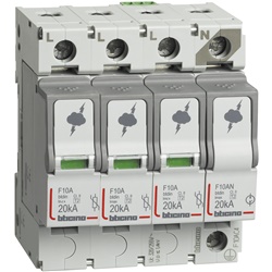 SPD T2 20KA 3P+N limitatore sovratensioni con segnalazione per impianti elettrici
