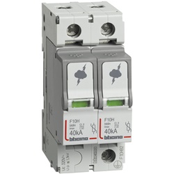 Limitatore sovratensioni SPD T2 40kA 2 poli protezione impianti elettrici residenziali e commerciali