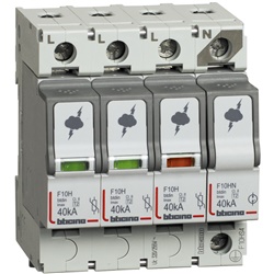 Limitatore sovratensioni SPD T2 40kA 3P+N protezione impianti elettrici TT residenziali industriali