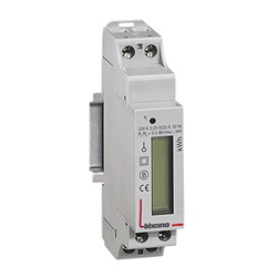 Contatore energia monofase 32A uscita impulso per monitoraggio consumi elettrici domestici e industriali