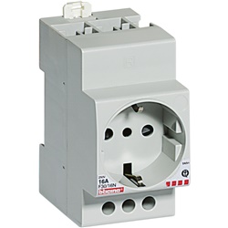 Presa standard tedesco/italiano 2P+T 16A 230V modulare per quadri elettrici
