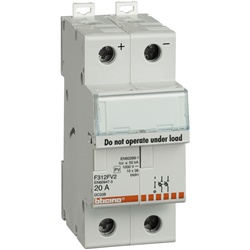 Portafusibile unipolare modulare 1P 1000VDC per impianti fotovoltaici protezione circuiti elettrici