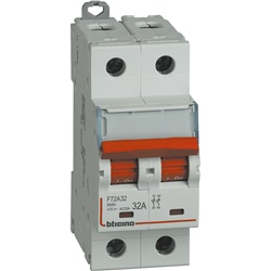 Sezionatore comandabile bipolare 32A 2 poli 2 moduli per impianti elettrici professionali