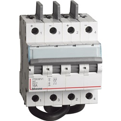 Sezionatore modulare BTDIN 16A 600VDC per impianti fotovoltaici e corrente continua