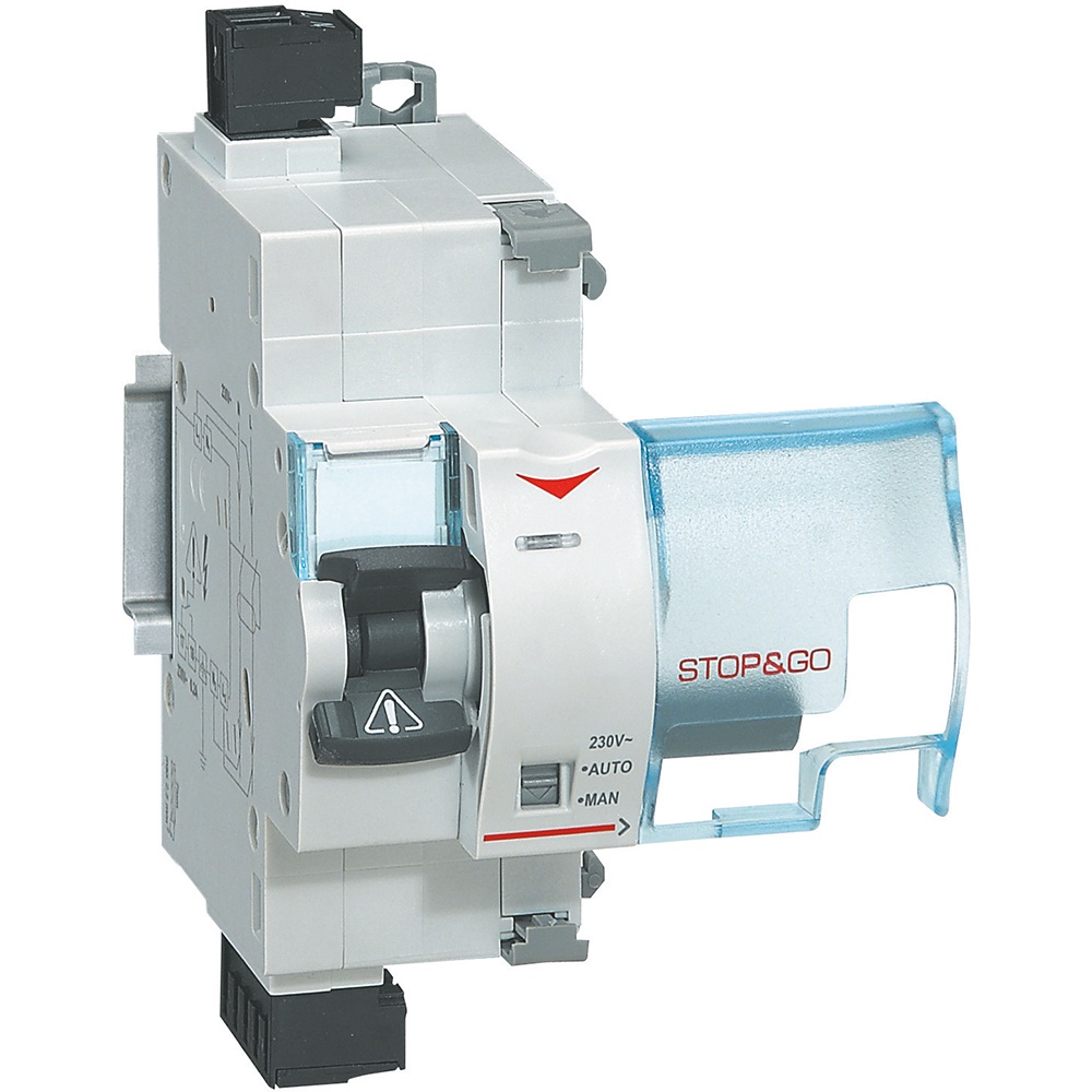 Salvavita STOP GO PLUS interruttore differenziale 230V 2 moduli sicurezza impianti elettrici residenziali e commerciali