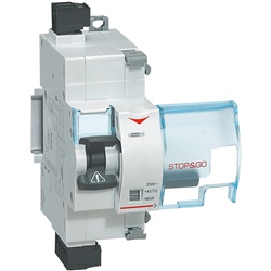 Salvavita STOP GO PLUS interruttore differenziale 230V 2 moduli sicurezza impianti elettrici residenziali e commerciali