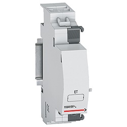 Bobina apertura elettrica 110-415VAC per montaggio su guida DIN, controllo circuiti industriali e civili
