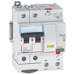 Interruttore magnetotermico differenziale 2P 16A 6kA 30mA tipo AC per protezione impianti elettrici