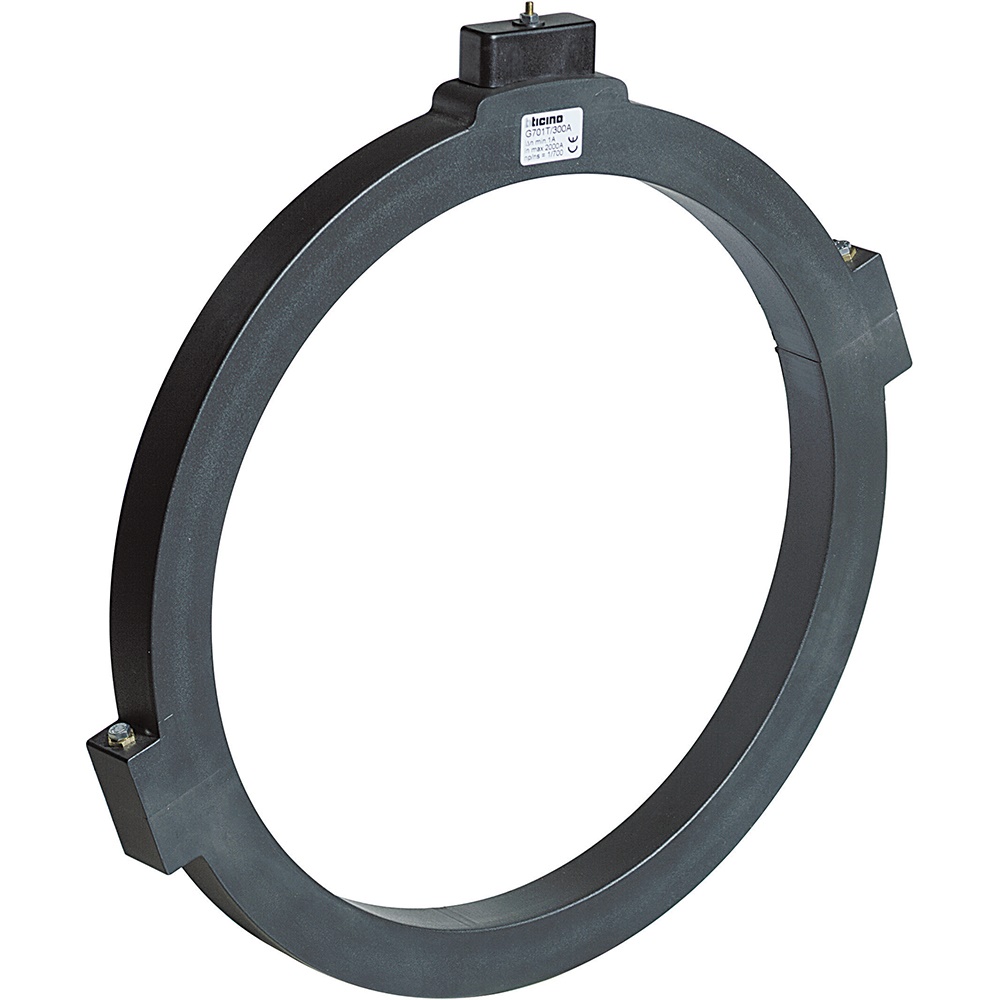 Trasformatore toroidale apribile 300 mm per relè differenziale G701 corrente fino 630A uso industriale