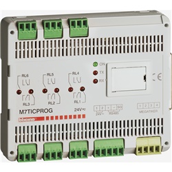 Modulo contatti programmabili 6 uscite NO/NC 230V 16A con espansione DIN per automazione industriale