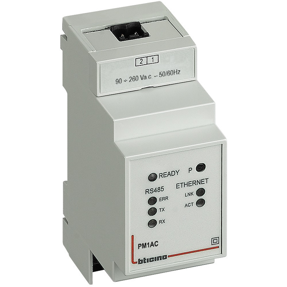 Convertitore Modbus RS485-TCP IP 230 Vac 3 moduli per automazione quadri elettrici