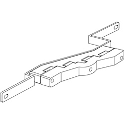 Isolatore portabarre TIFAST scaletta 850mm 250-630A per vano barre armadi elettrici