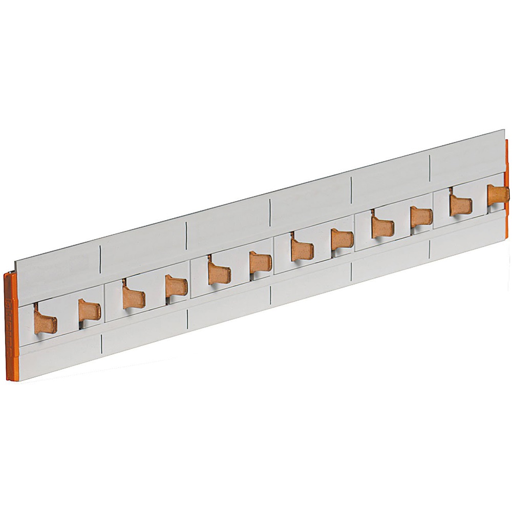 Pettine elettrico monofase 50A 12 moduli DIN per distribuzione corrente quadri elettrici