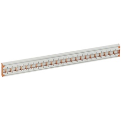 Pettine elettrico TIFAST 1P 80A 24 moduli DIN per cablaggio quadri elettrici civili e industriali