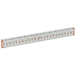 Pettine cablaggio elettrico 2P equilibrato 24 moduli DIN per quadri elettrici