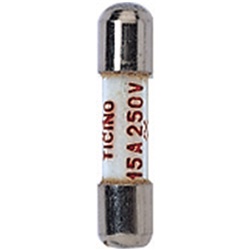 Fusibile tipo F 10,3x38mm 20A protezione circuiti elettrici rapido intervento