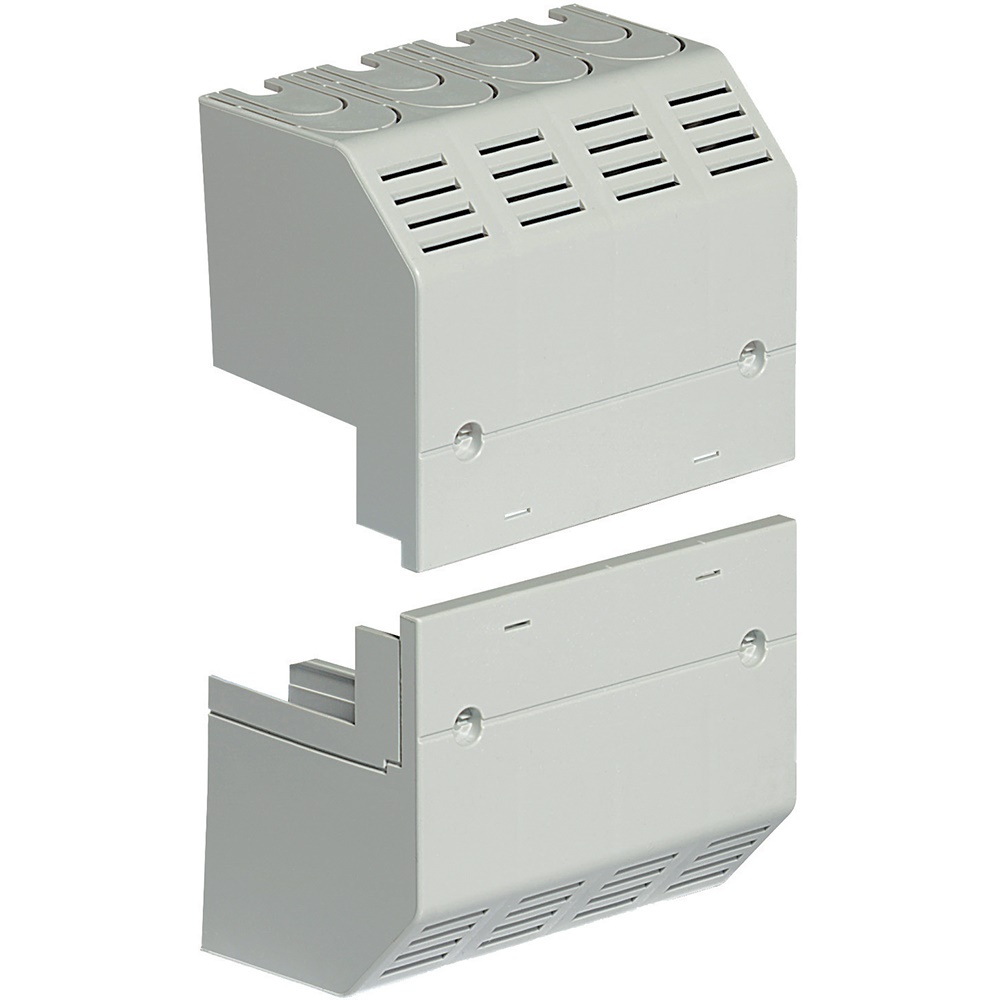 Sezionatore MW250 4 poli con coppia calotte coprimorsetti per impianti elettrici