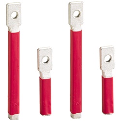 Kit 4pz attacchi posteriori piatti isolati rosso per connessioni elettriche industriali e civili